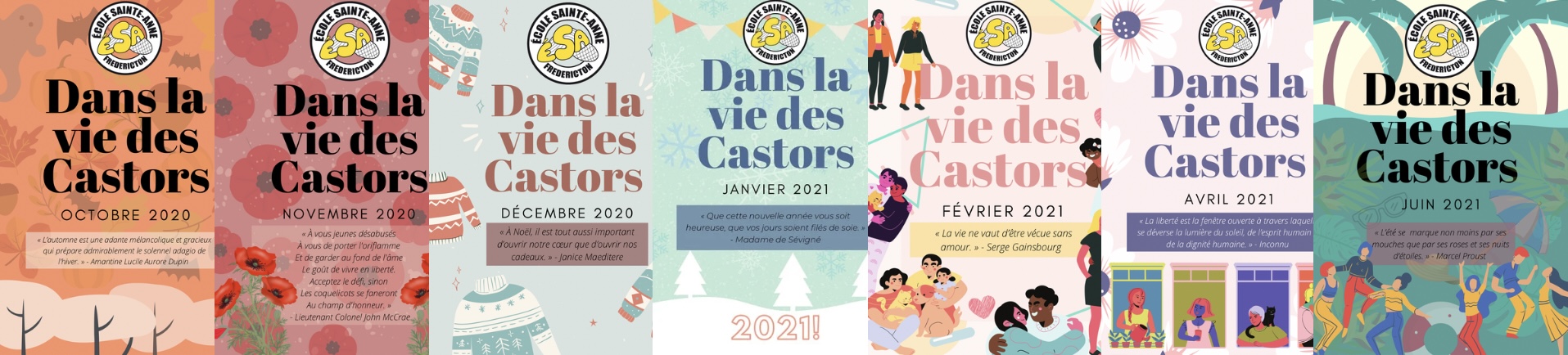 2020-2021 Dans la vie des Castors Journal Issues
